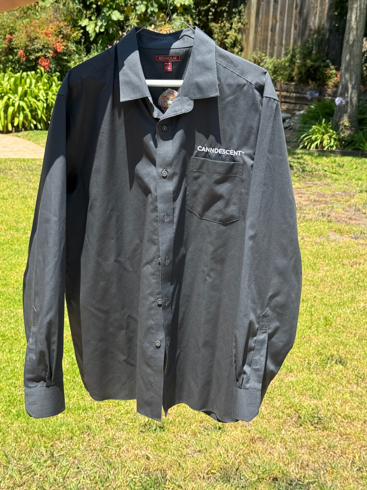 CANNDESCENT™ Long-Sleeve Dress Shirt (Dark Gray)